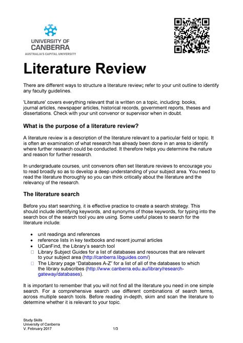 literature review template  word addictionary