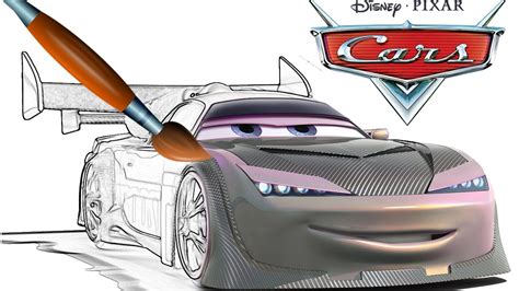 character cars  boost coloring book pages video  kids