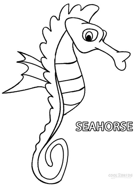 printable seahorse coloring pages  kids coolbkids