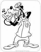 Goofy Coloring Pages Disneyclips Singing Stethoscope Into Funstuff sketch template