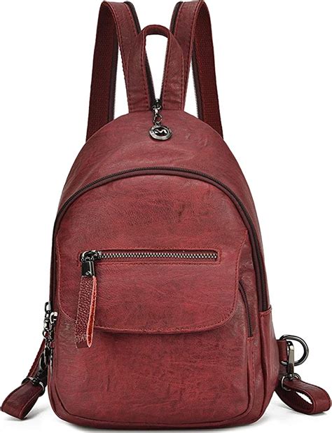Small Backpack Purse For Women Fashion Pu Leather Backpack With