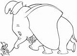 Dumbo Souris Elefante Timothy Elefantes Tient Queue Colorier Kolorowanka Cartone Animato Drukuj sketch template