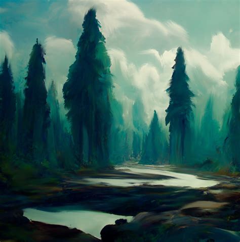 artstation coupled  forest paintings