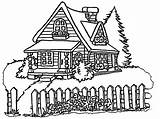 Coloring Pages House Cartoon Colouring Houses Printable Kids Clipart Doll Adult Winter Sheets Book Cute Girls Pretty Color Wecoloringpage Big sketch template