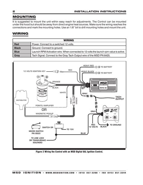 msd digital al wiring diagram general wiring diagram