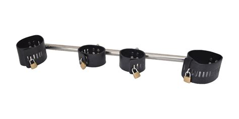 Metal Leg Spreader Bar With Ankle And Wrist Cuffs