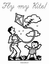 Coloring Dad Kite Fly Cursive Favorites Login Add Built California Usa Twistynoodle Boy sketch template