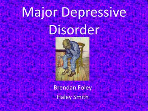 ppt major depressive disorder powerpoint presentation