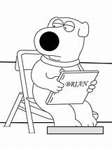 Guy Family Coloring Pages Brian Griffin Printable Color Print Stewie Kids Meg Dog Chris Peter Getcolorings Popular Comments sketch template