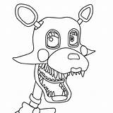 Mangle Fnaf Freddy Nights Educative Foxy Educativeprintable Fazbear Freddys sketch template