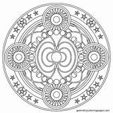 Chakra Mandalas Geometric 保存 sketch template