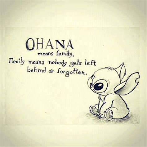 quote  ohana means family family means   left