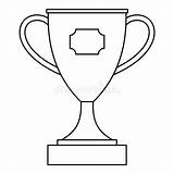 Trophy Copa Outline Trofeo Contorno Cricket Clipartmag sketch template