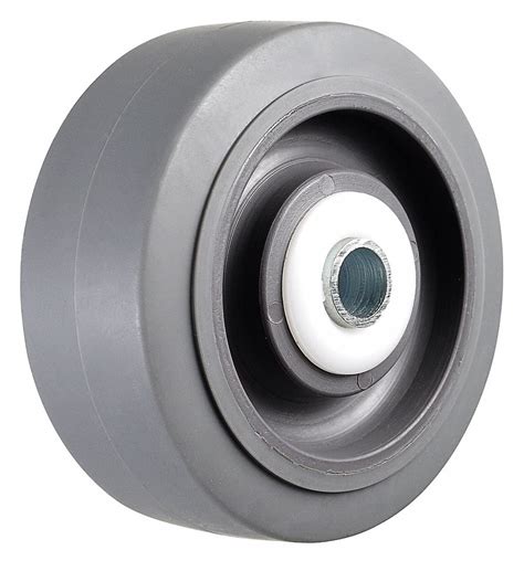 grainger approved  caster wheel  lb load rating wheel width   rubber fits axle