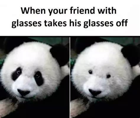 When Your Friend With Glasses Takes His Glasses Off Meme Guy