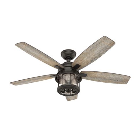 hunter  coral bay noble bronze ceiling fan  light  integrated control system