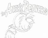 Beavers sketch template