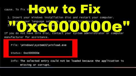 top 5 solutions to fix error code 0xc000000e in windows 7