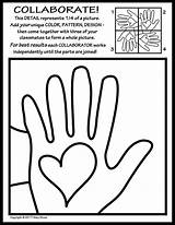 Kindness Collaborative Respect Teamwork Symmetry Radial Cooperation Acceptance Empathy Teacherspayteachers Compassion Tolerance Practice Facilitate Dxf Eps Offered Assignment sketch template