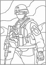 Coloring Army Military Colorear Militares Soldados Armed Sketch Mw3 sketch template