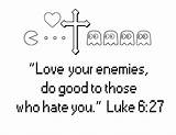 Enemies Coloring Bible Luke Enemy Verse Man Pac Loving Ecoloring Pages sketch template