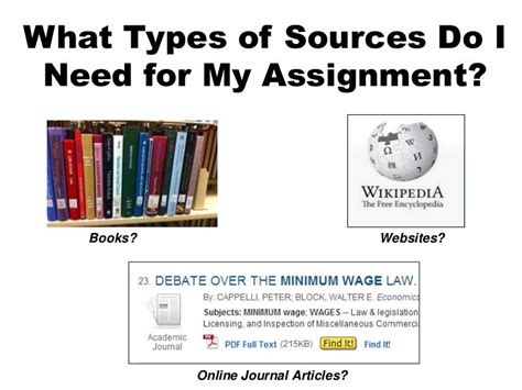 types  research sources   college assignment