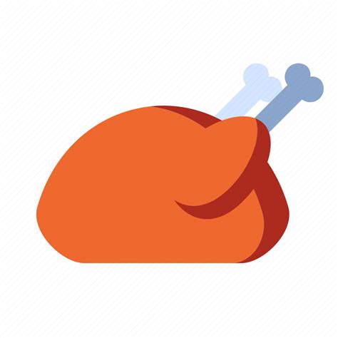chicken food roast chicken icon   iconfinder