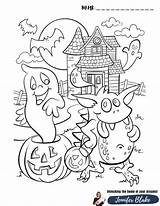Halloween Coloring Contest sketch template
