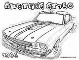 Coloring Mustang Pages Gt Cars 1965 sketch template
