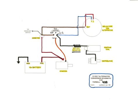 farmall   volt wiring diagram