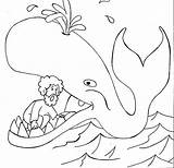Coloring Jonah Pages Whale Prophet sketch template