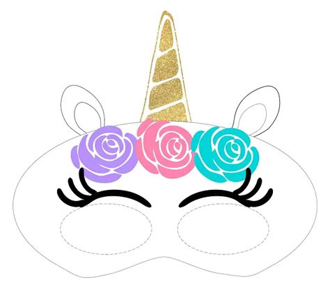 awesome unicorn mask templates kitty baby love