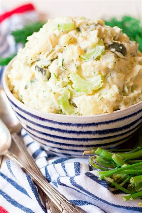 real food homemade potato salad  mayo recipes  nourish