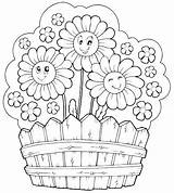 Coloring Summer Pages Flower Garden Flowers Cute Colouring Preschool Color Sheet Clipart Printable Kids Print Fun Beautiful Online Getcolorings Fences sketch template