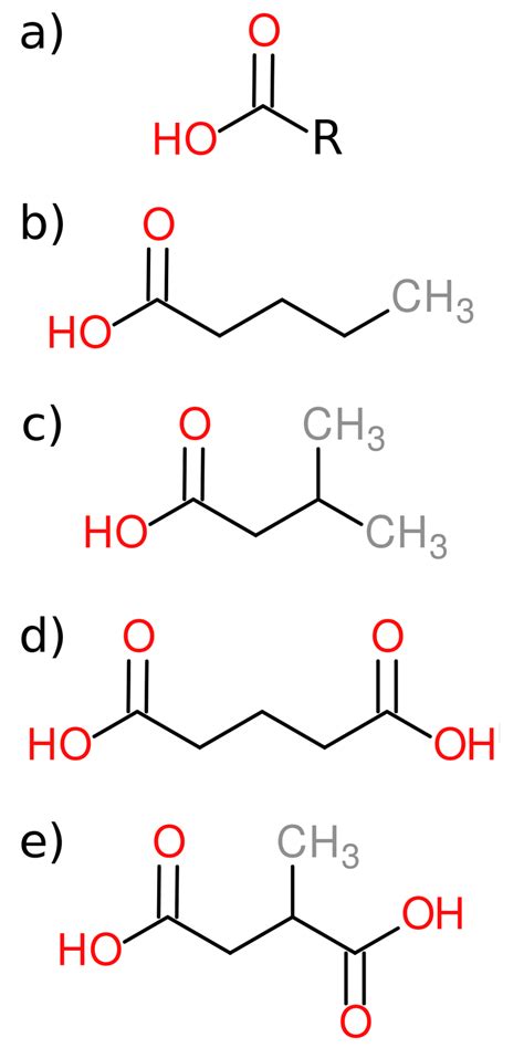 general form   carboxylic acid  examples     scientific diagram