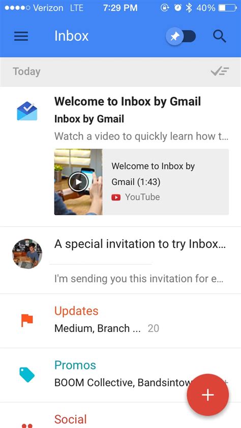 open email  google inbox