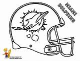 Coloring Pages Football Nfl Helmet Dolphins Miami Helmets Printable Print Colts Dolphin Redskins Washington Color Kids Player Logo Raiders Cliparts sketch template