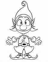Elf Coloring Pages Christmas Printable Color Print Getcolorings sketch template