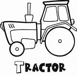 Coloring Tractor Pages Printable Color Toddlers Coloring4free John sketch template