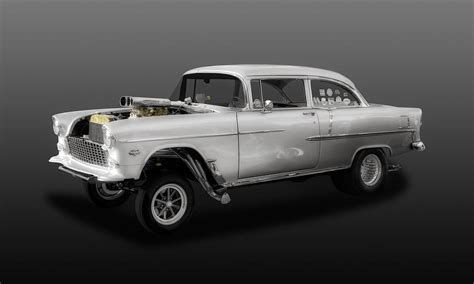 1955 chevy bel air 454 gasser drag car 55chevbags380 photograph by