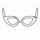 Eyeglasses Coloring Pages Kids Trend Color sketch template