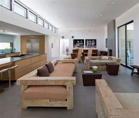 idees  amenagement dinterieur en bois mobilier  accessoires contemporary living room