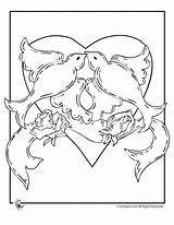 Coloring Wedding Pages Lovebird Birds Designlooter Drawings Batch Shaped Heart Popular 880px 04kb sketch template