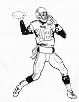 Coloring Football Pages Patriots England Player Printable Nfl Logo Tom Brady Falcons Atlanta Drawing Super Sheets American Bowl Print Color sketch template