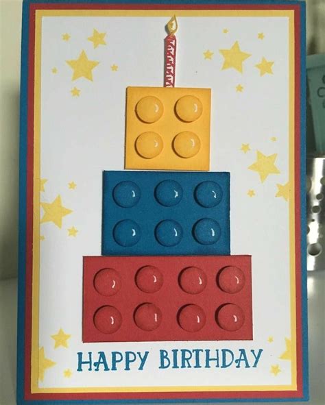 pin  loretta mcclimans  kevin birthday cards  boys lego card
