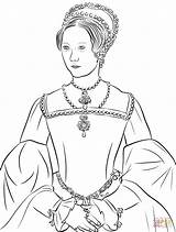 Coloring Tudor Mary Pages Drawing Printable Reformation Categories sketch template