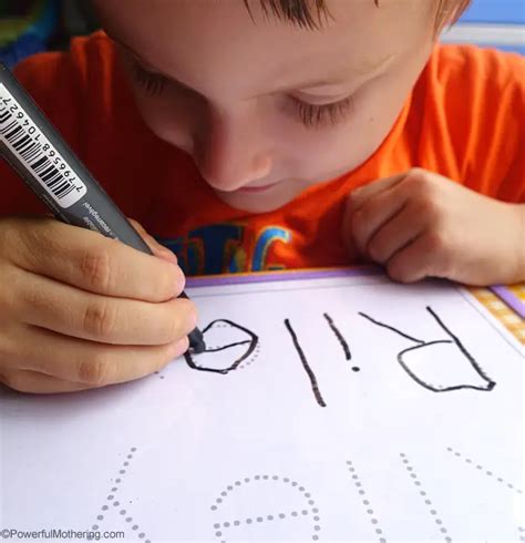 preschool learning  write