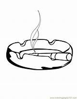 Coloring Cigarette Designlooter Tray Ash 792px 25kb sketch template