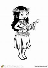 Tahiti Coloriages Tahitienne Danseuse Danse Hawaienne Collier Hugolescargot Ukulele Couronne Extraordinaire Hawaïenne Danieguto Ccm2 sketch template
