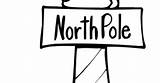 Pole Sign Coloring North Template sketch template